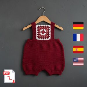 crochet baby romper pattern newborn jumpsuit PDF